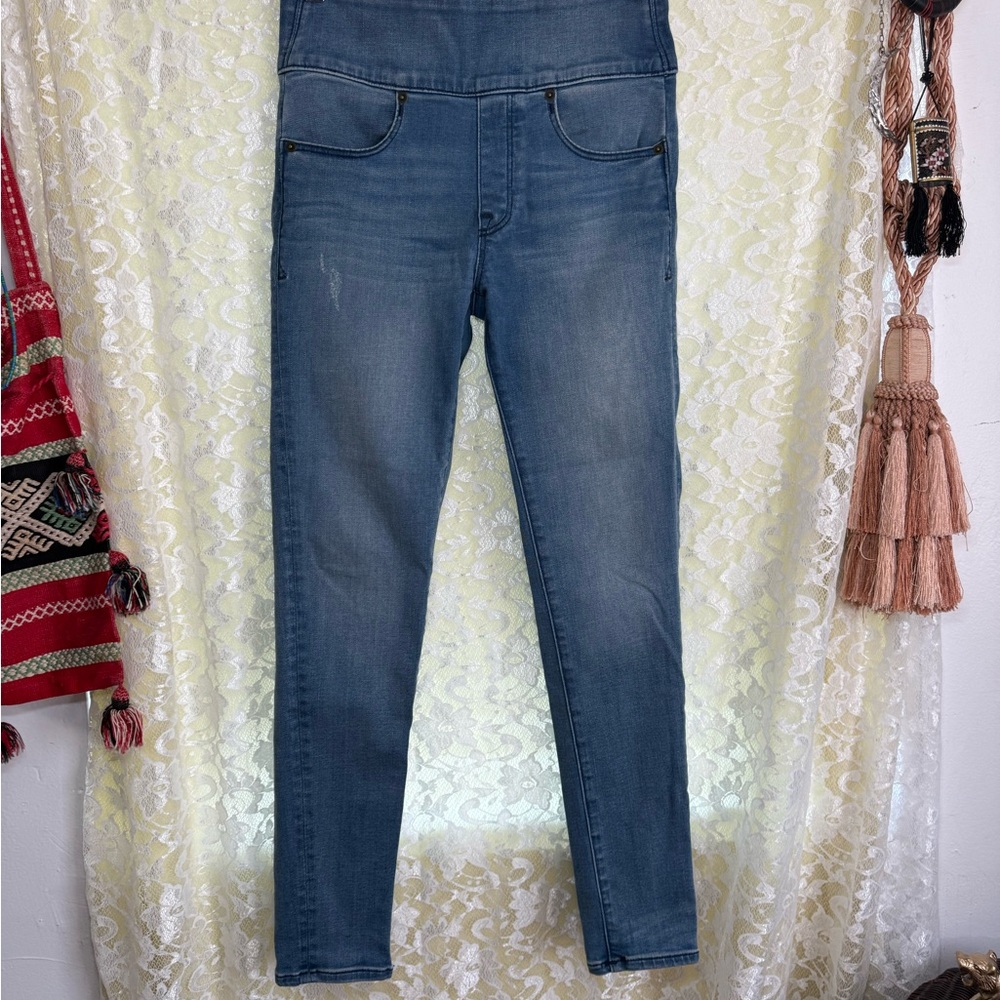 Spanx Blue Denim skinny high waisted Jeans sz 26